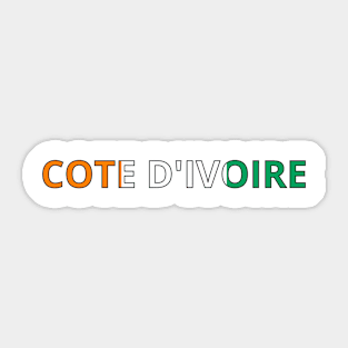 Drapeau Côte d'Ivoire Sticker